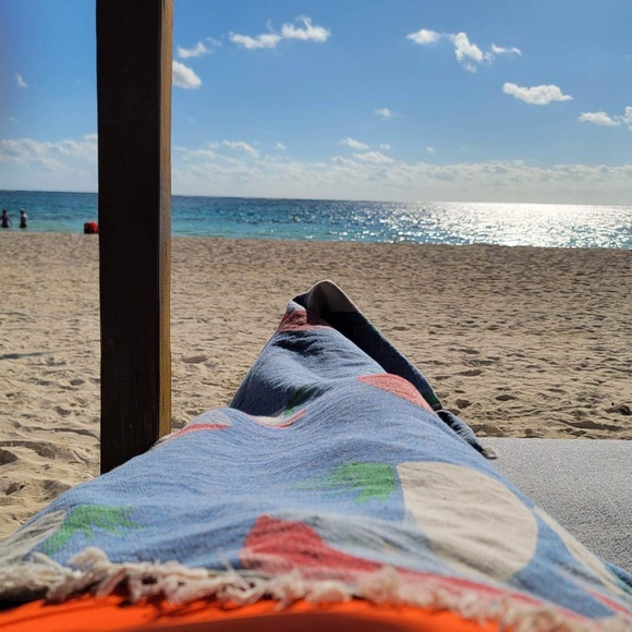 The Mushroom Travel Towel Blanket Reversible 100% Organic Cotton - Picture 13 of 13